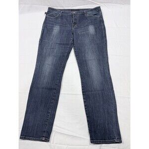 Rock & Republic Jeans Womens Size 16 Blue Dark Wash Button Down Fly